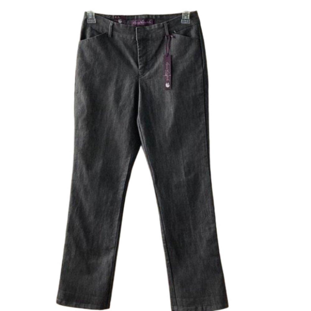 NWT Gloria Vanderbilt Casual Fit Mid Rise Senora Trouser Size 4 Average
